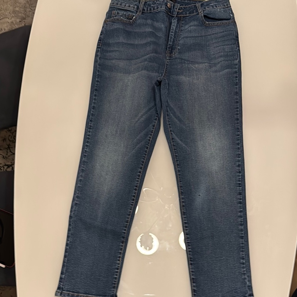 Dkny Blue Straight Leg Jeans Classic Style